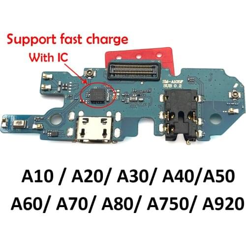 10Pcs For Samsung A10 A105FN 105FA1A10 A20 A30 A40 A50 A60 A70 A21S A30S A50S A70S Dock Connector USB Charging Flex Cable Board