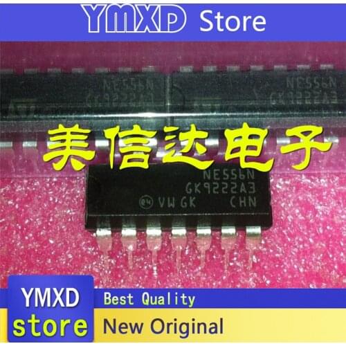 10pcs/lot New Original NE556N timer dual channel DIP-14 In Stock
