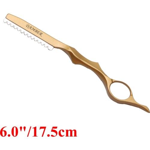 17.5cm 1Pcs Thinning Razors Professional Sharp Barber Razor Blades Hair Razors Hair Cut Cutter Knife Slimming Styling Tool 6100
