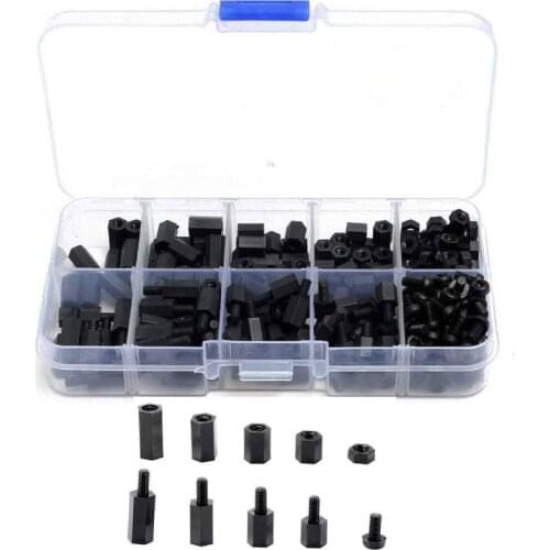 300pcs M3 Nylon Male Female Hex Spacers Standoff Screw Nut Kit Box for PCB FPV RC Quadcopter Drone DIY Arduino Circuit Board
