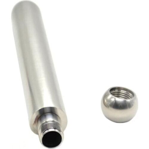 50pcs/lot Hot Selling high-quality Silver Stainless Steel 22*170mm Wine tube Flask drinking flasks New canteen gifts SN2620