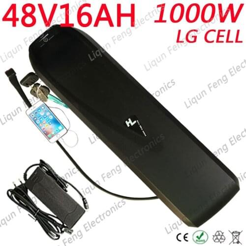 36V 13AH 16AH 20AH Electric Bicycle Battery 48V 10AH 13AH 16AH lithium ion Battery 52V 10AH 13AH 16AH Ebike Battery Use LG Cell