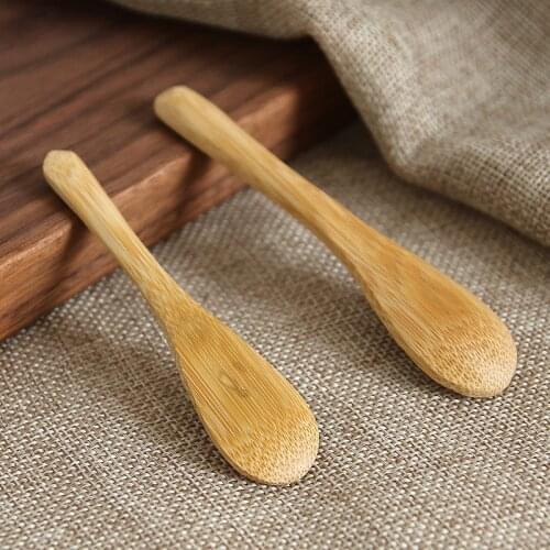 1 Pieces Small Wooden Spoons Mini Nature Wooden Spoons Mini Spoons Condiments Spoons for Kitchen Cooking Seasoning