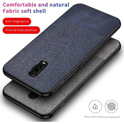 For OnePlus 6 6T Case Soft Silicone edge+Cloth texture Skin Comfortable Protective Back Cover case for oneplus6 one plus 6t 1+6