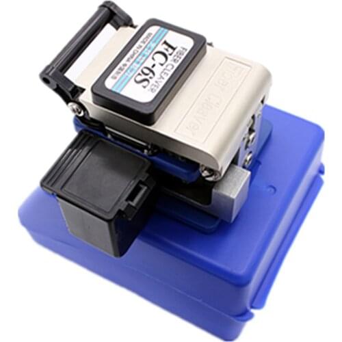 FC 6S fiber cleaver Cold Contact With 12 BladeS FC-6S cutting fiber knife FTTH fiber cable cutter knife fiber cleaver tool