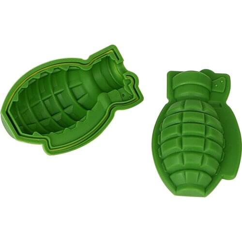 HOOMIN Ice Cube Mold Ice Cream Maker Wine Tools Kitchen Tools Silicone Gadgets 3D Grenade Shape