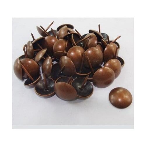Hardware accessories Bubble nails Vintage Upholstery copper nails Upholstery tacks Decorative Red color tacks 23mm*23mm