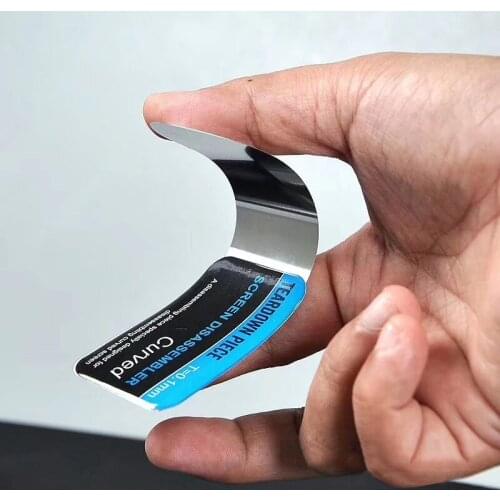 Mobile Phone Curved LCD Screen Opening Pry Card Tools Ultra Thin Flexible Mobile Phone Disassembler Stainless Steel