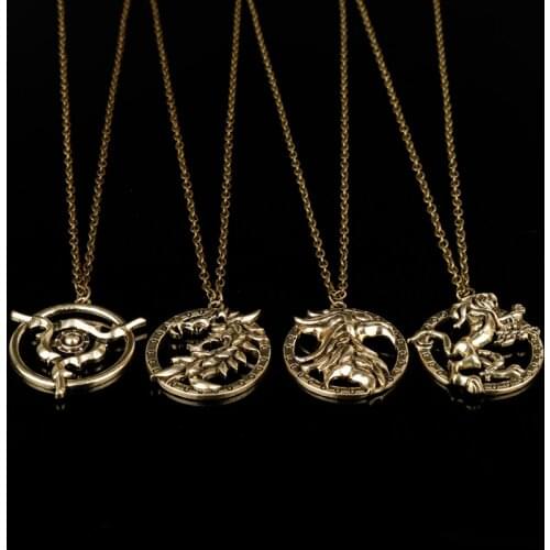 MQCHUN Fashion Game The Elder Scrolls Oblivion Skyrim Dragon Choker Necklaces for Women Men Jewelry Accessories-30