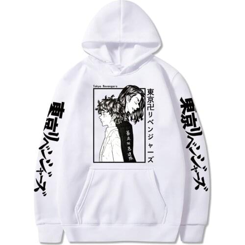 Harajuku Anime Tokyo Revengers Graphic Hoodies Men Pullover Sweatshirt Unisex