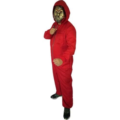 New Friday The 13th Halloween Myers Jason VS. Freddy Costume Salvador Dali The House of Paper La Casa De Papel Cosplay Costume