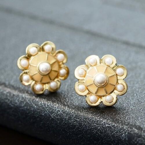 Iutopian Brand Sun Flower Stud Earrings For Women Low Price #CJ047