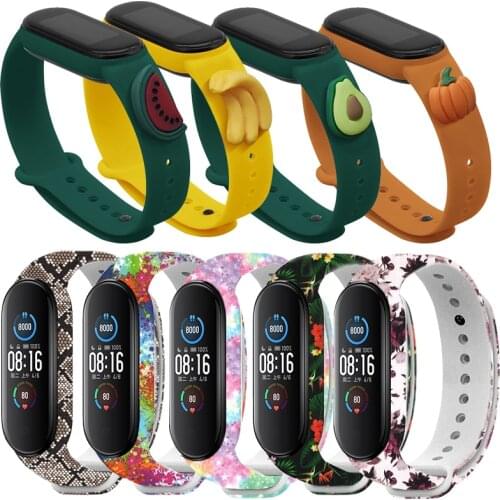 Strap For Xiaomi Mi Band 4 3 Replacement Strap Sport Silicone Doll Cartoon Wristband Bracelet Colorful Miband 5 6 Replacement
