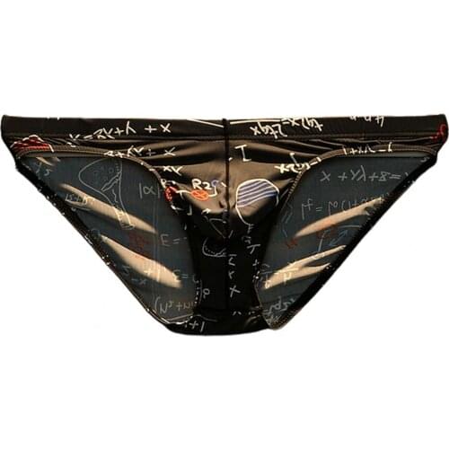 Mans Underpants Panties Patterns U Convex Low Rise Sexy Pattern Briefs Boxer Shorts Boxershorts Breathable Printed Underpants