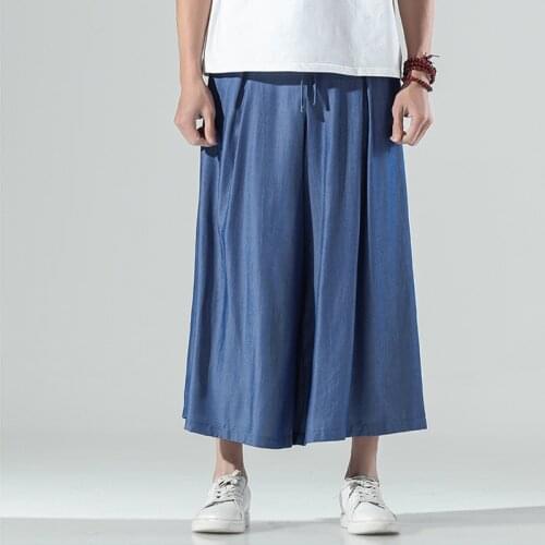 Harajuku Hip Hop Streetwear Baggy Pants Men Crane embroidery Solid Color Baggy Trousers Belly Dance Yoga Harem Pants Slacks Tre
