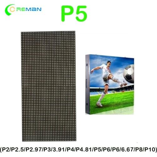 Outdoor led display screen module p5 320*160mm , high brightness 32x64 panel rgb led matrix p5