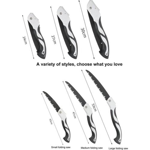 Universal No-Slip Folding Hand Saw For Cutting Wood Tree Woodworking Cutting Tools Sharp Blade For Camping Hiking Hunting