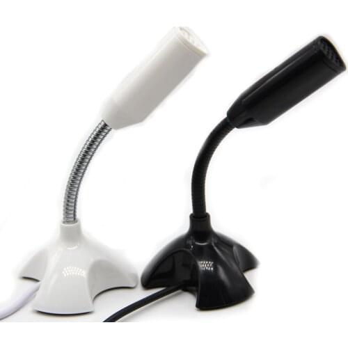 USB Laptop Microphone Mini Studio Speech Microphone Stand Mic With Holder For Laptop Desktop PC