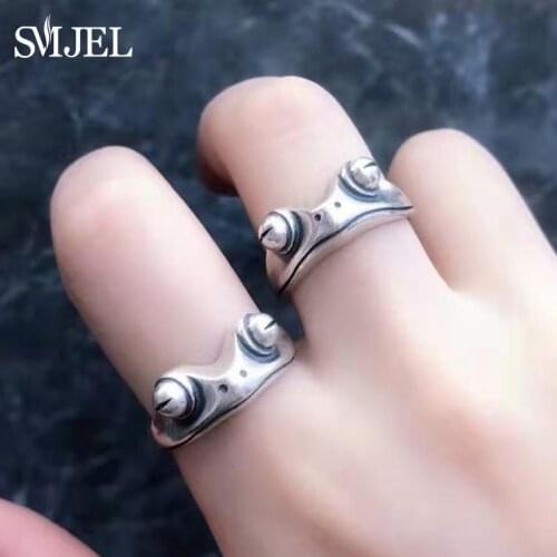 Bohemian Vintage Frog Rings for Women Artistic Wild Animal Ring Female Statement Ring Jewelry Valentine Gift anillo hombre