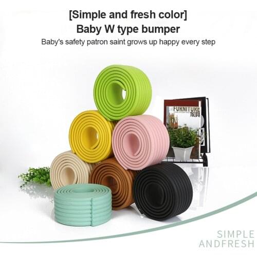 2M Baby Table Desk Edge Guard Safety Anti-collision Strip Foam Furniture Corner Protector Cover Bumper Strip Thickened Bar Strip