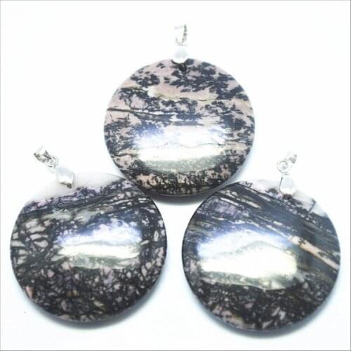 Nature chinese Rhodochrosite stone pendants making necklace pendants diy jewelry stone beads accessories 35mm 38mm