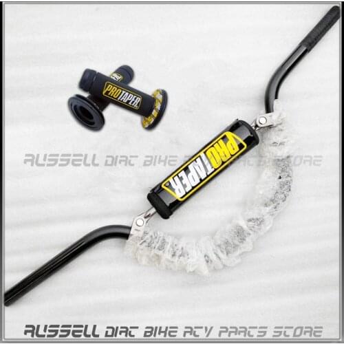 22mm High Rise Handle Bar Handlebar and Pro Taper Grips & PAD For SSR TTR BBR KLX110 SUZUKI DRZ110 Honda XR CRF 50 70 Dirt Bike