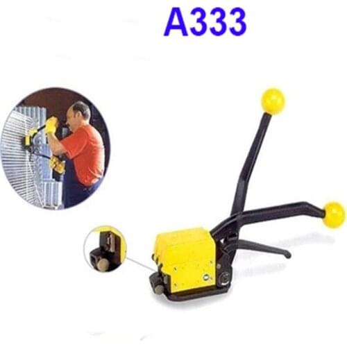A333 Portable Manual combination sealless steel strapping machine