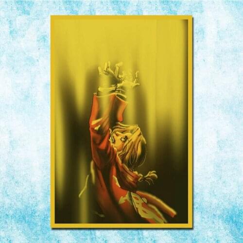 Anime Fullmetal Alchemist Edward Elric Roy Vintage Posters Art Silk Poster Canvas Retro Print For Home Room Decor Decoration-017