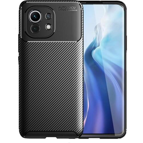 For Cover Mi 11 Case For Xiaomi Mi 11 Capas Black Shells Shockproof Bumper TPU Phone Cover For Xiaomi Mi 10T Pro Lite 11 Fundas