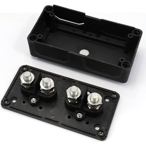 DC12-48V Universally Waterproof Heavy-Duty Modular Design Terminal Studs BusBar Box with Insulation Partition distribution block