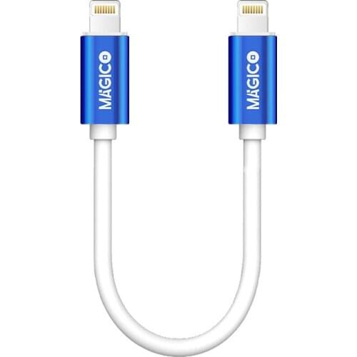 MAGICO Lightning To Lightning Data Transfer Cable Data Lightning Cable Picture File Transfer Copy Data For iPhone 8-12 Pro Max
