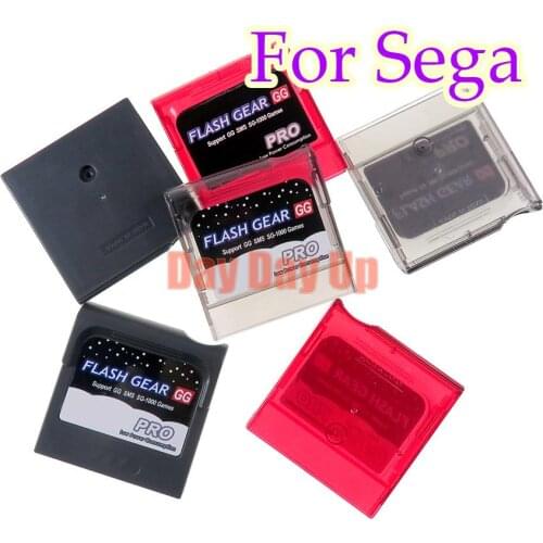 15pcs For Sega Game Gear GG Cartridge Card With Micro SD Push Slot 2021 Flash Card Game Card Housing Shell Box Case