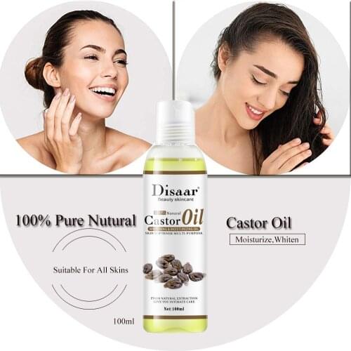 Castor Oil, 100% Pure Natural Skin Cares Essence Oil,Whiten Moisturize Great treatment for Face, Body, Stretch Marks 100ml
