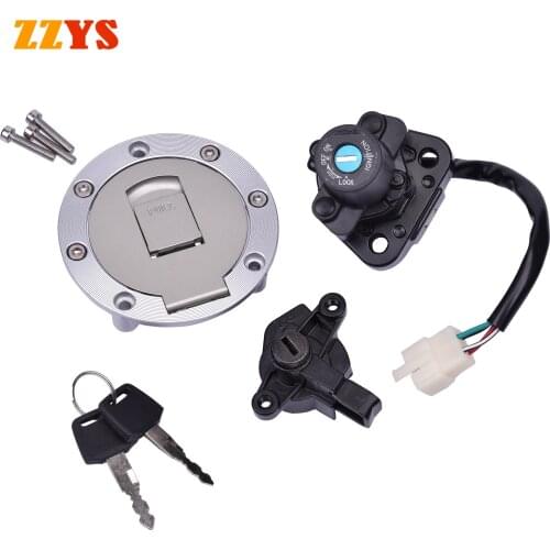 400CC Motorcycle Fuel Tank Cap and Electric Door Lock and Key Locking Gas Cover For Yamaha XJR400 XJR 400