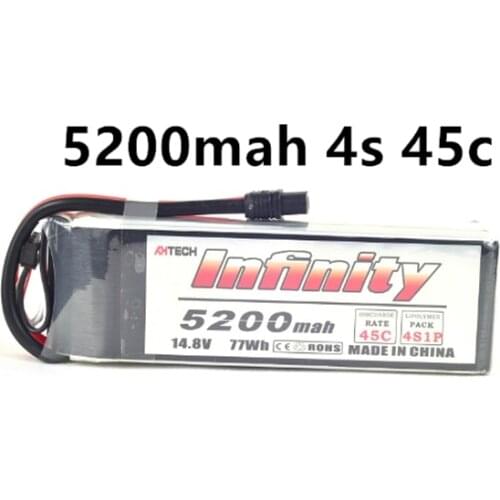 Infinity 5200mAh 4S1P 45C 14.8V LiPo Rechargeable Battery SY60 XT60 Plugs for RC FPV Multicopter Model Drone
