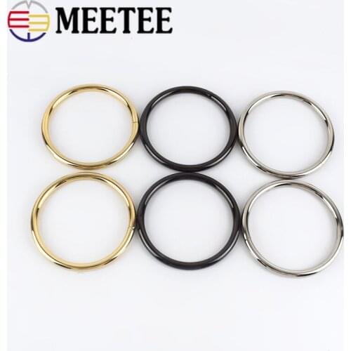 2/4pcs 63mm O Ring Metal Buckle for Handbag Strap Dog Chain Webbing Snap Clasps Purse Bag Handle Connector DIY Leather Craft