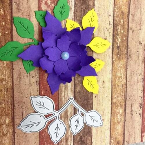 Flower Leaves Metal Cutting Dies for Diy Scrapbooking Photo Album Decorative Embossing Paper Card Crafts Die 2020