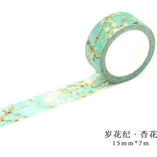 Kawaii Blossom 7M*1.5CM Tape Ribbons for Wedding Christmas Party Decorations DIY Bow Craft Card Gifts Wrapping Supplies