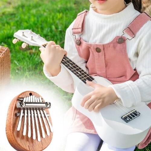 Great Sound Finger Keyboard Musical Instrument 8 Keys Kalimba Thumb Piano for kid Children Musical Accompaniment Training Tool