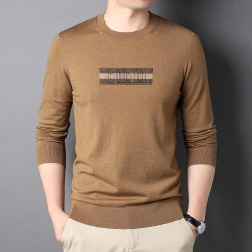 Mens sweater half-high collar 2021 spring and autumn new Korean version of the trend business sweater knitwear