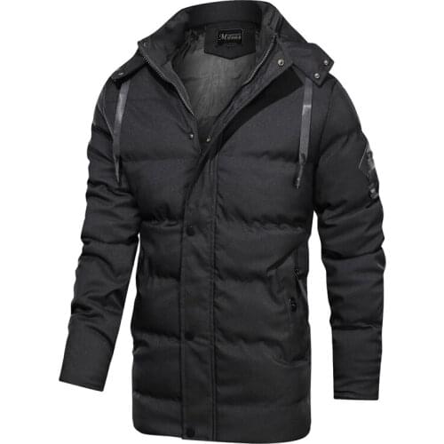 2019new winter jackets men detachable hoody windproof winter coat long jacket men fashion thick plus velvet warm parkas men warm