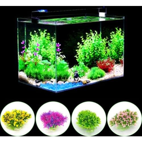 1Pc Plastic Fish Tank Decoration Water Plant Simulation Mini Simulated Aquatic Weed Aquarium Accessories Fish Tank Decorations