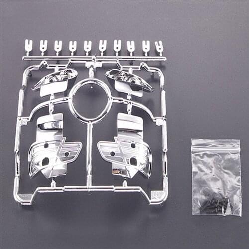 Plastic Car Body Lamp Bucket DIY Silver Plated Light Cup Holder Kits for 1/10 BMW M3 Model RC Car Parts Accessories