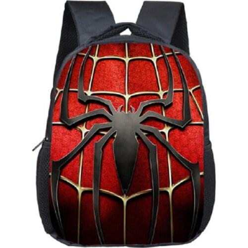 12 Inch SpiderMan Backpack Schoolbags Girls Boys Children School Bags Kindergarten Toddler Backpack