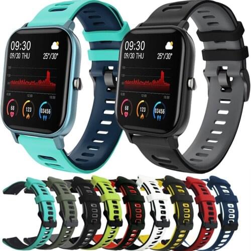 Silicone Band For COLMI P8 Plus Pro SE Wristband 20mm Strap For COLMI P12 P10 P9 V31 V23 Pro Land 2S 1 Bracelet Replacement Belt