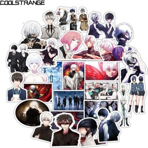 10/30/50Pcs Tokyo Ghoul Japanese Anime Stickers For Laptop Refrigerator Motorcycle Skateboard Scrapbook Toy Gift Box Helmet
