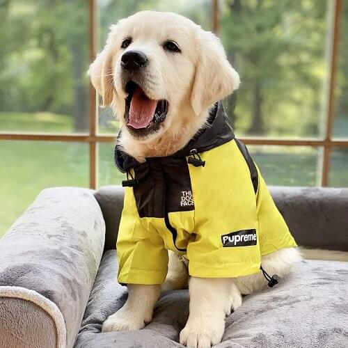 Outdoor Jacket Dog Raincoat Reflective Clothes Waterproof Pet Dog Coat Dog Face Pet Clothes Small Medium Large Dogs Pet Products