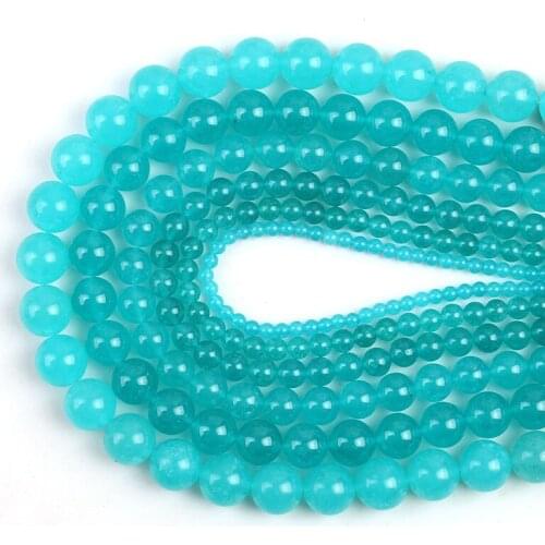 Green Angel Australia Jades Round Natural Stone Beads Loose Spacer Beads 15''4/6/8/10mm For Jewelry Making DIY Bracelet Necklace