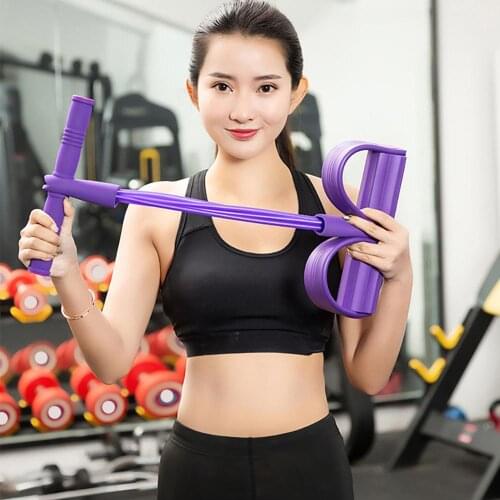 4 Resistanc Elastic Pull Ropes Exerciser Rower Belly Resistance Band Home Gym Sport Training Elastic Bands For Fitness Equipment