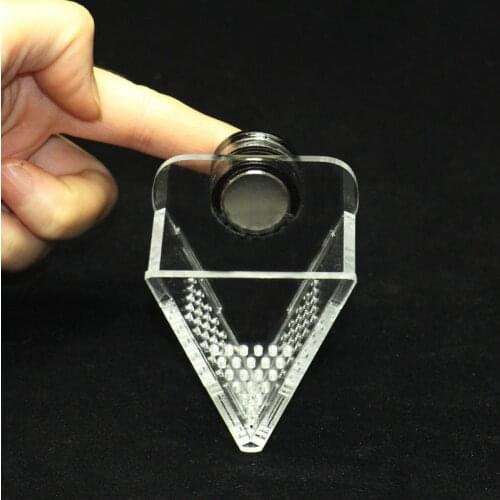 Aquarium Red Cone Worm Feeder Fish Tank Live Frozen Shrimp V Shape Acrylic - Magnetic